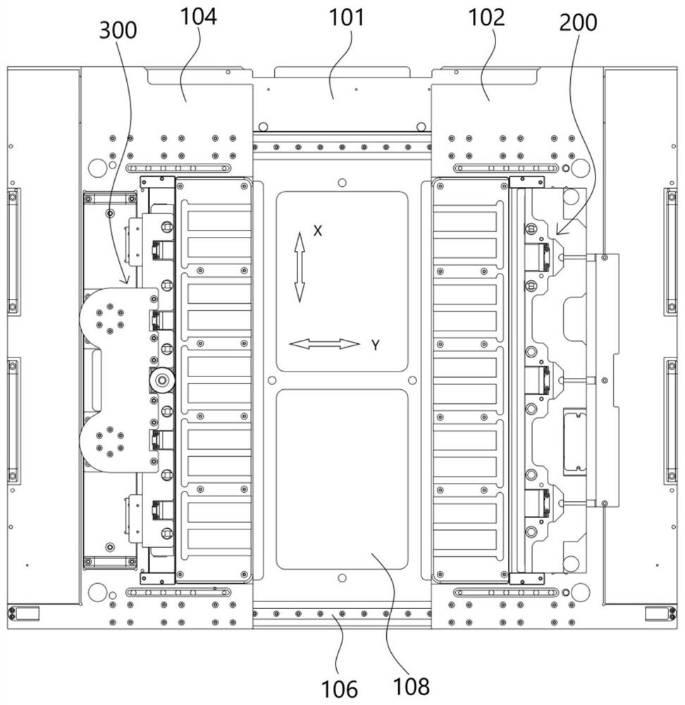 Two-side alignment and inspection device for display panel