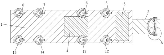 Fixed pressure-reducing mattress special for interventional operation