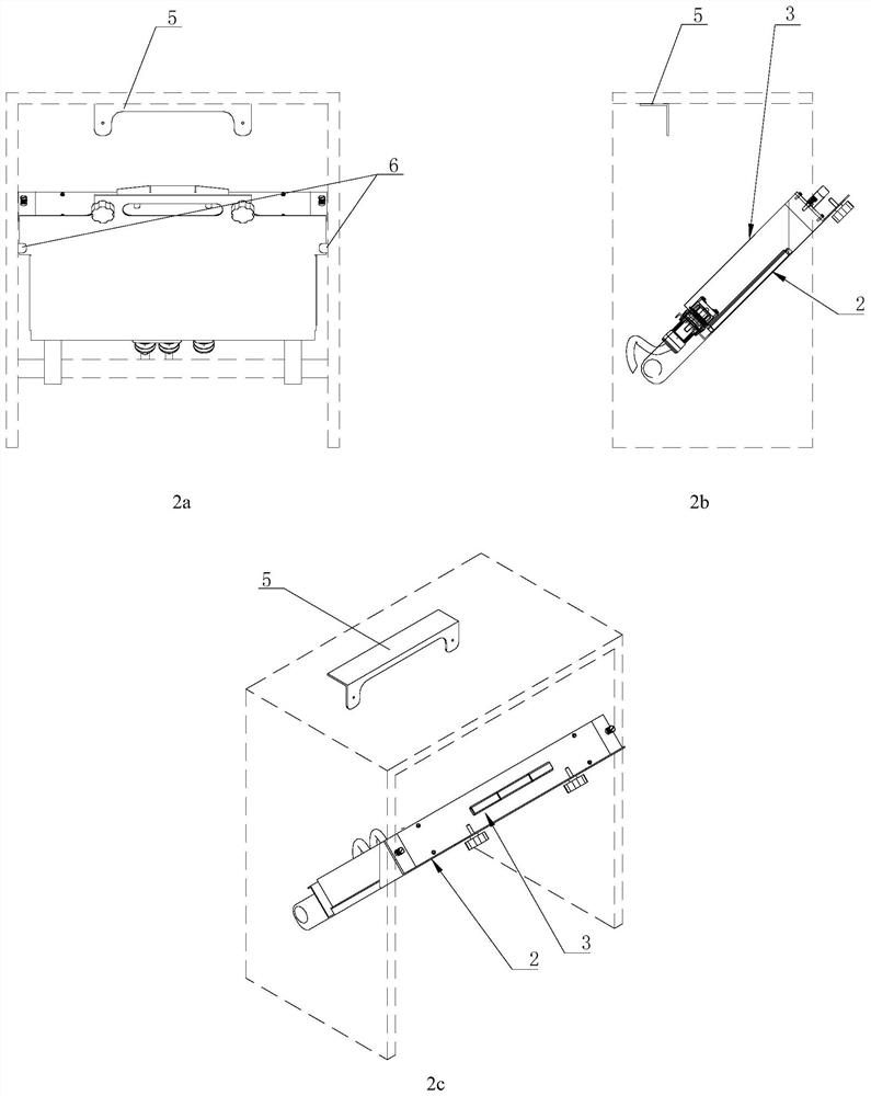 Under-table computer subrack mounting structure supporting sitting posture operation