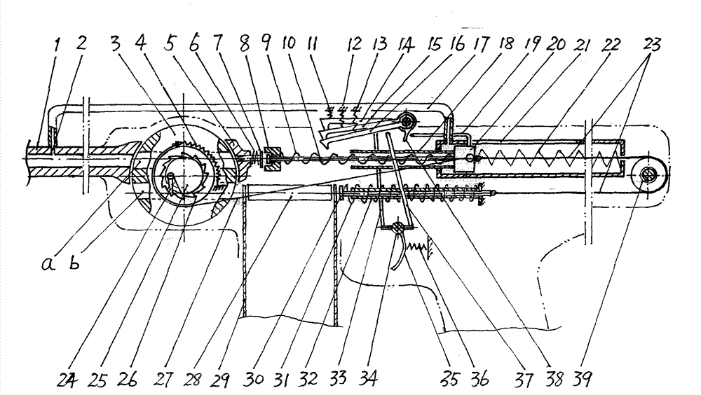 Automatic weapon with rotary double chambers