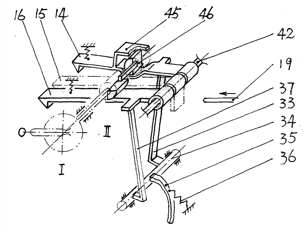 Automatic weapon with rotary double chambers