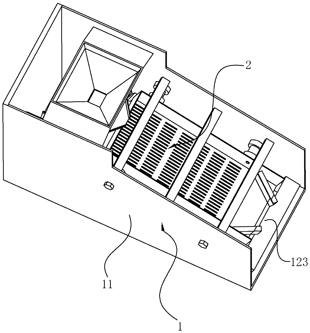 Peanut root removal device