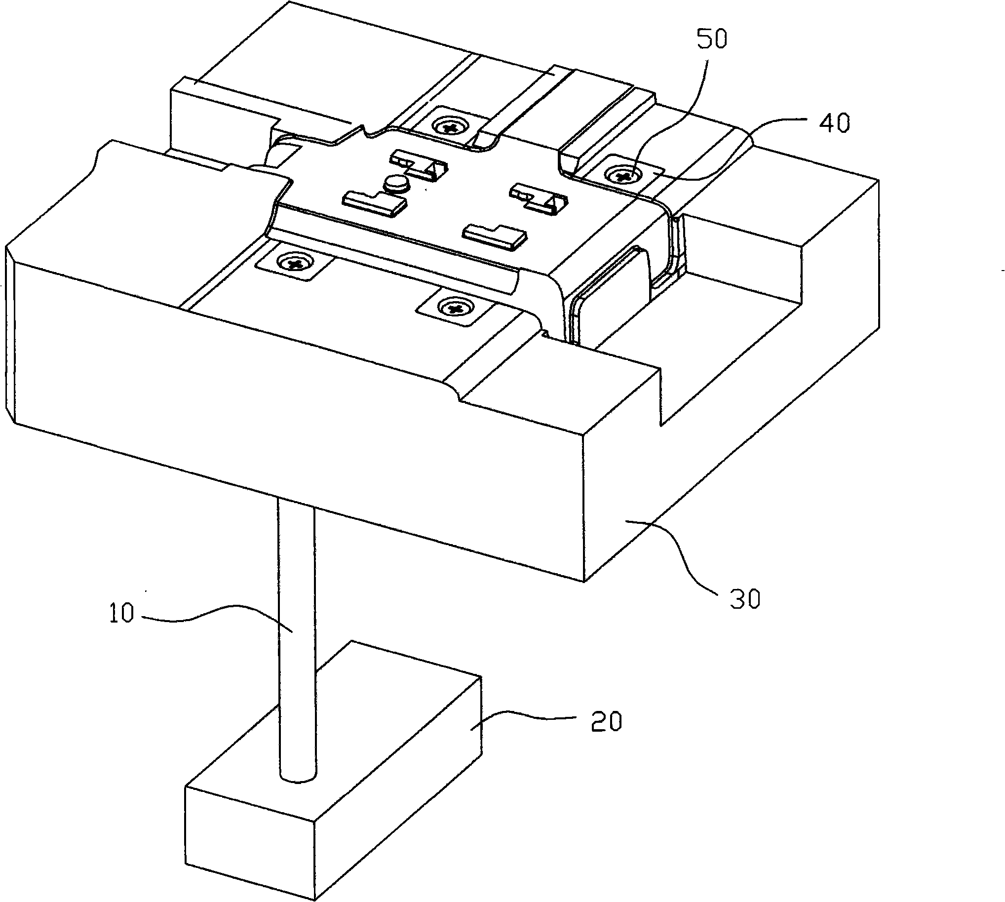 Ejecting rotation-proof assembly