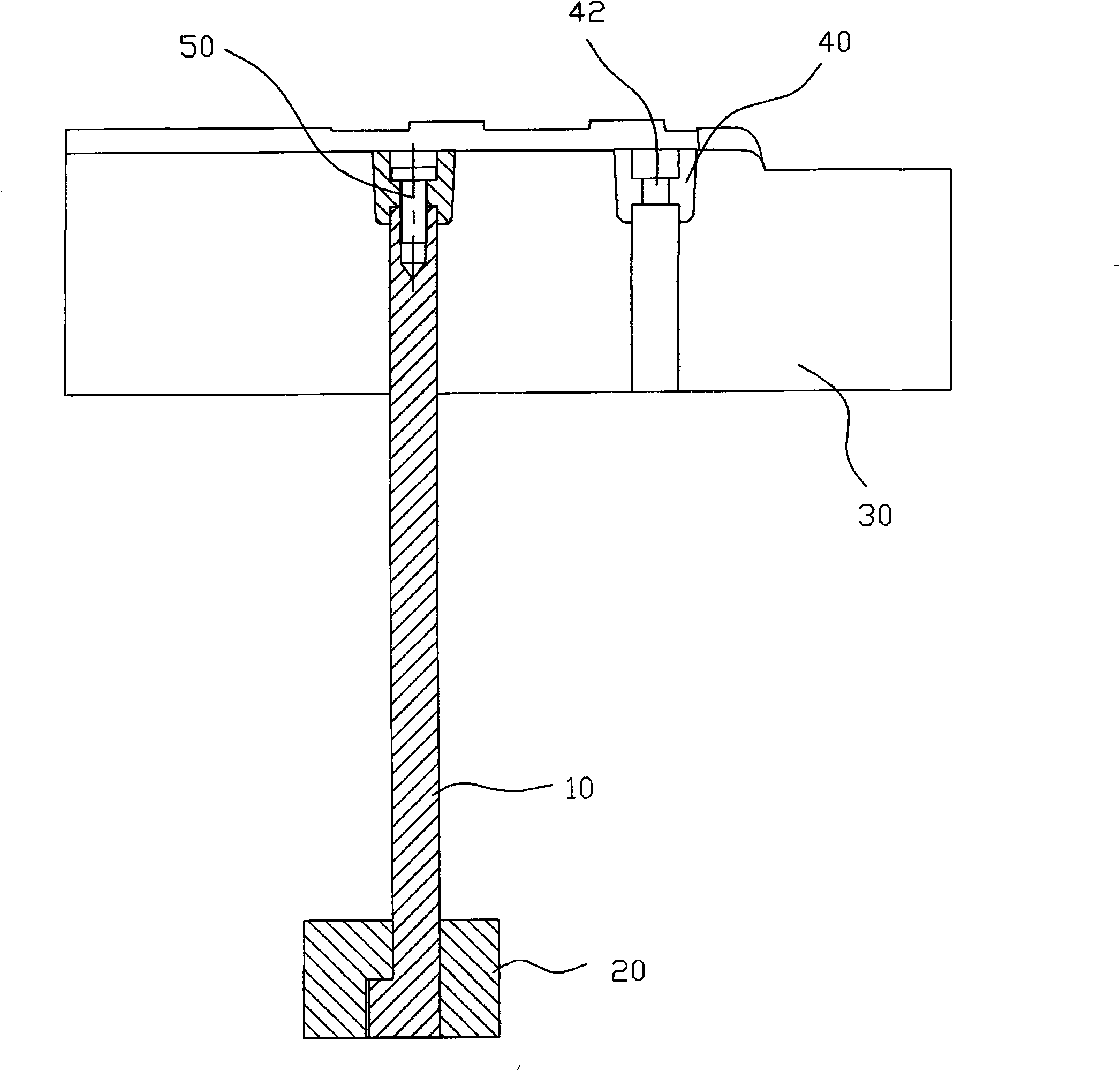 Ejecting rotation-proof assembly