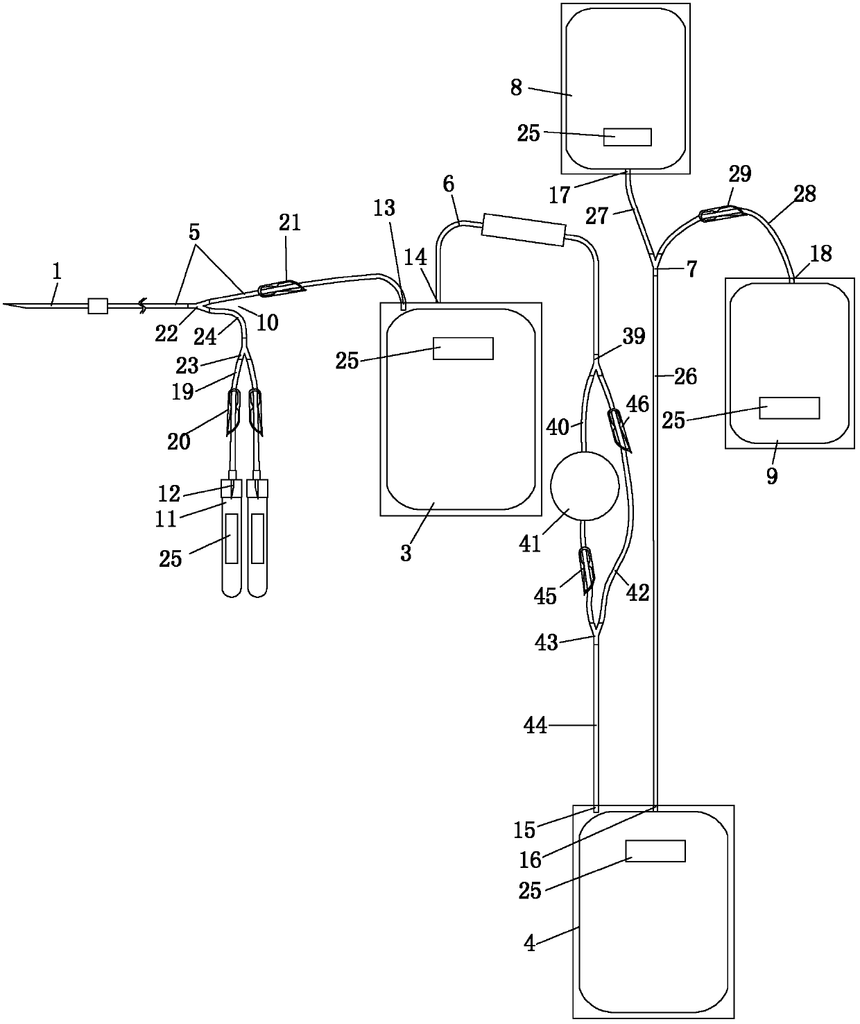 Multifunctional blood collection and transfusion machine