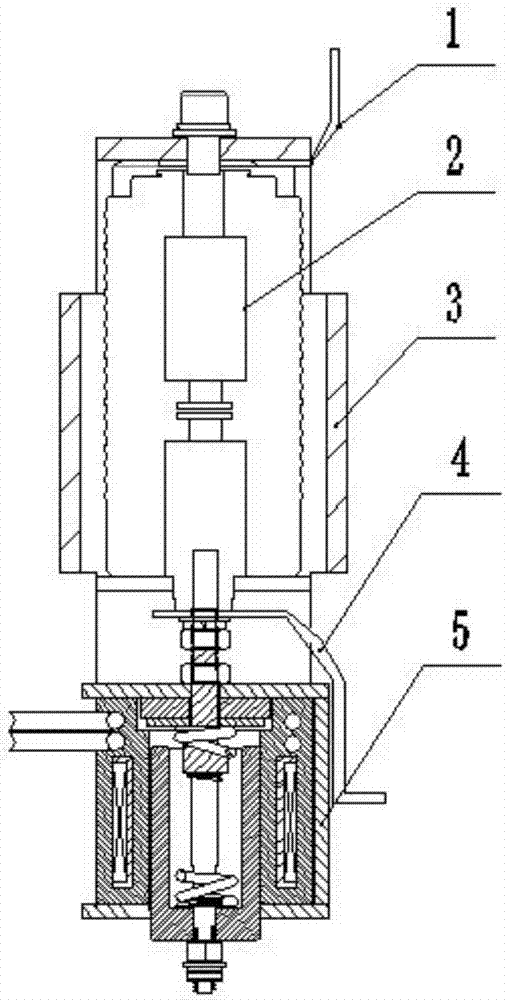 Embedded vacuum contactor