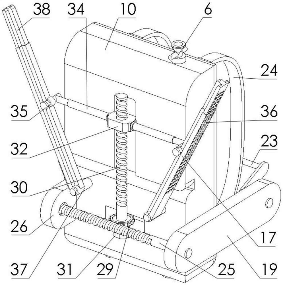 A liquid distribution type long-acting sprayer