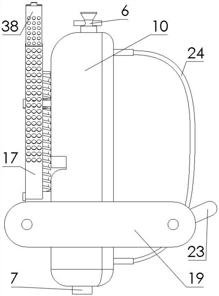 A liquid distribution type long-acting sprayer