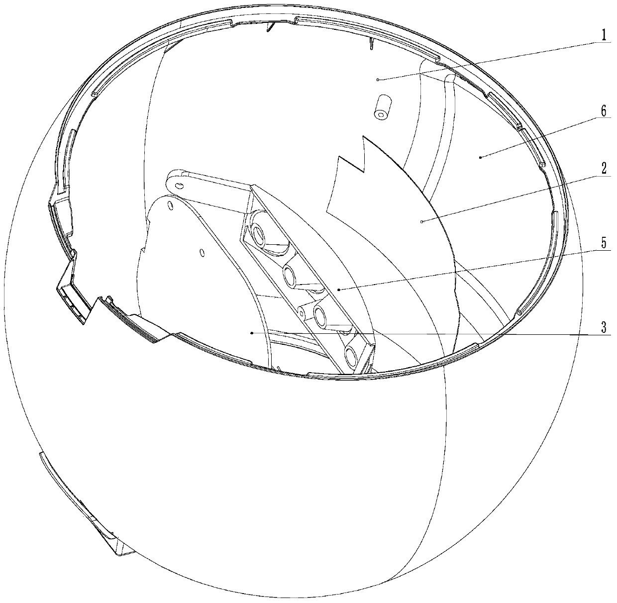 A hidden display touch button structure and household appliances