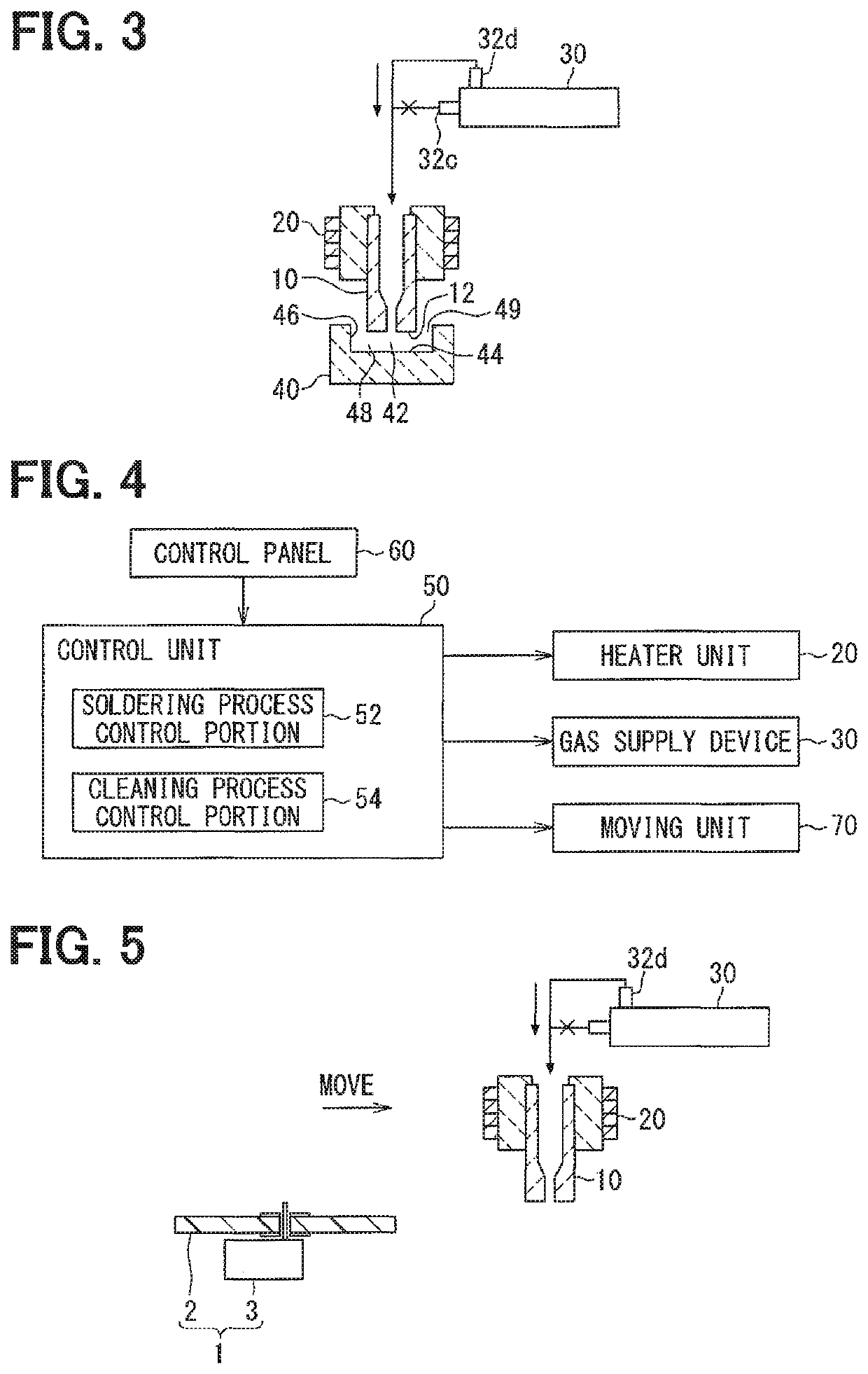 Soldering apparatus and method for manufacturing electronic unit