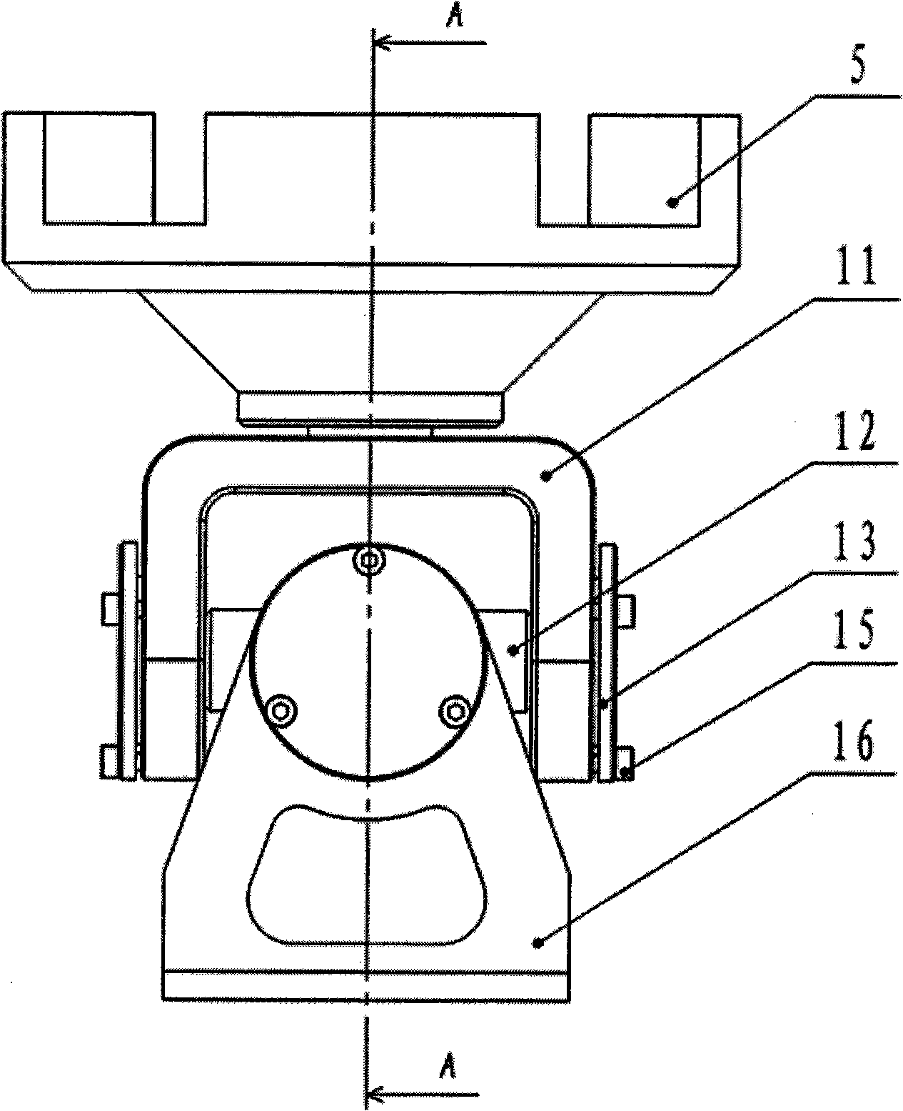 Large load gapless accurate hooke hinge