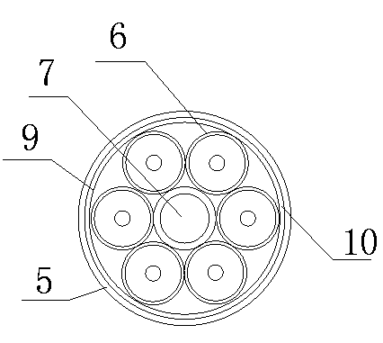 Multi-core strand indoor optical cable