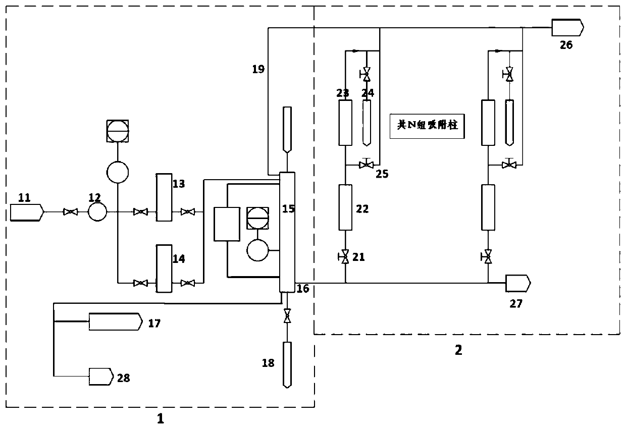 Device and method for testing performance of seawater uranium extraction material