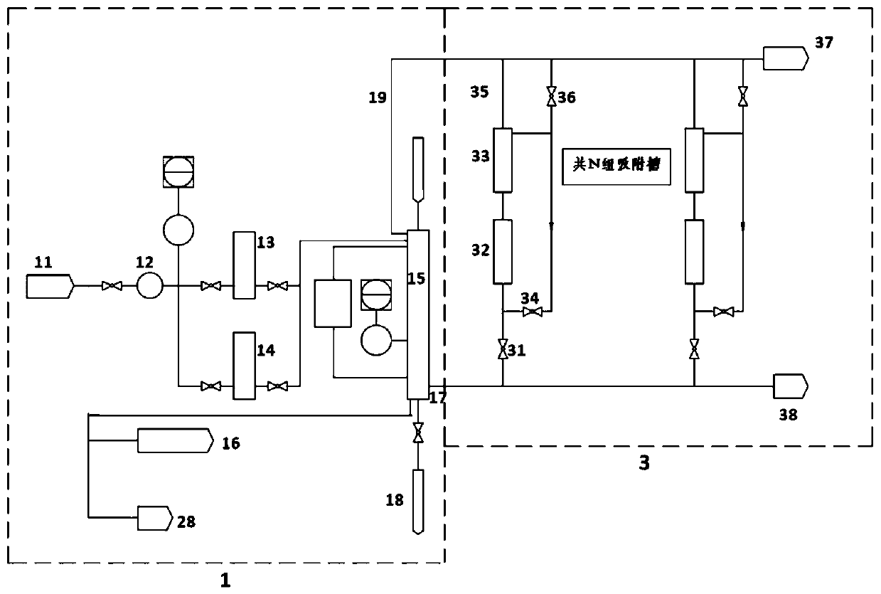 Device and method for testing performance of seawater uranium extraction material