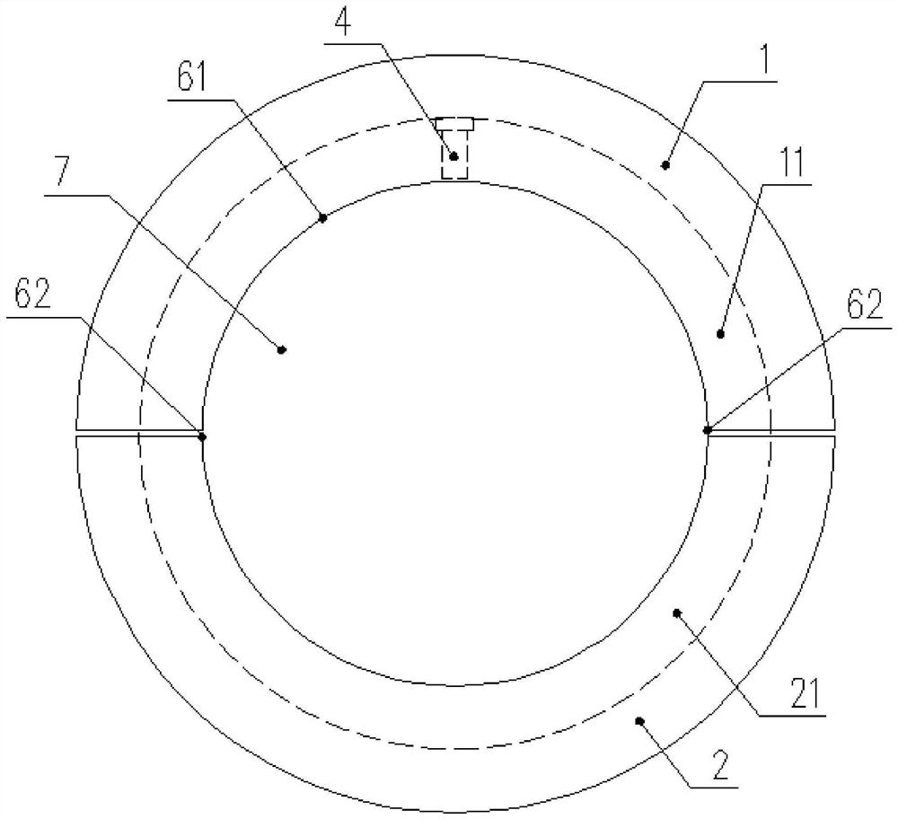 Preparation method of magnetic core of open-type mutual inductor and shaping outer mold structure applied by the same