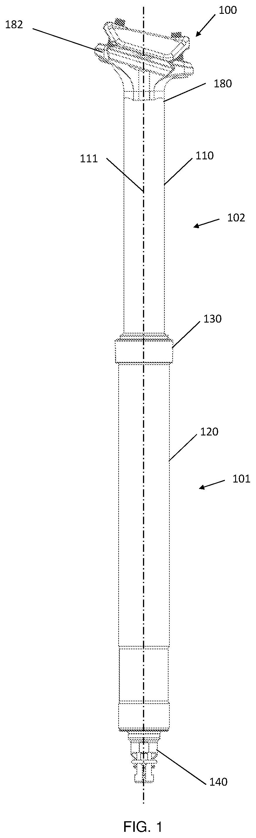 Bicycle seat post travel adjustment assembly