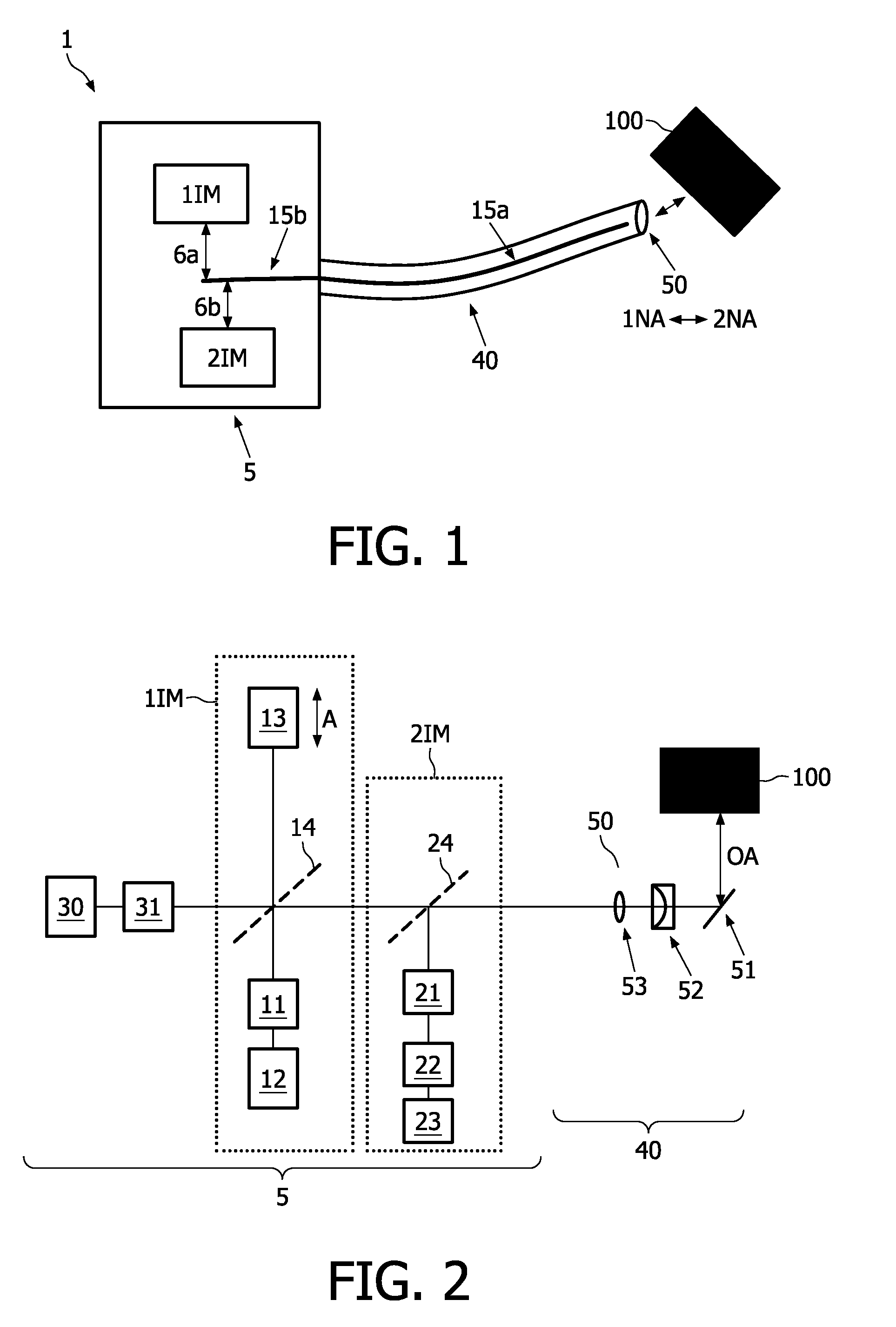 An imaging system with two imaging modalities