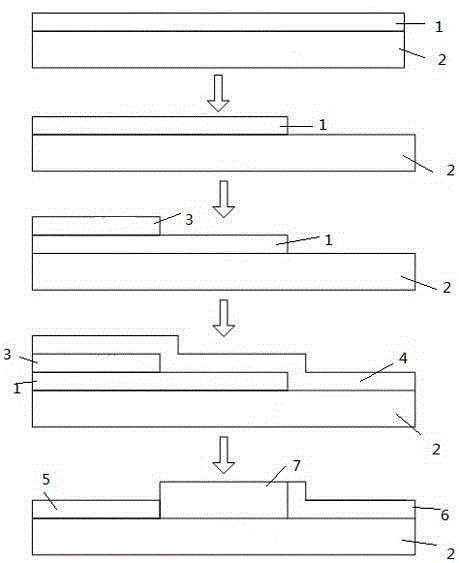 A kind of preparation method of lateral graphene pin junction