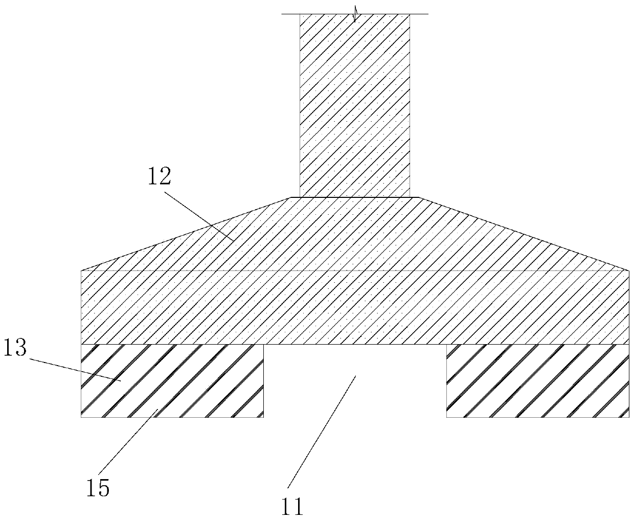 Self-resetting type grinding disc vibration isolation pier device