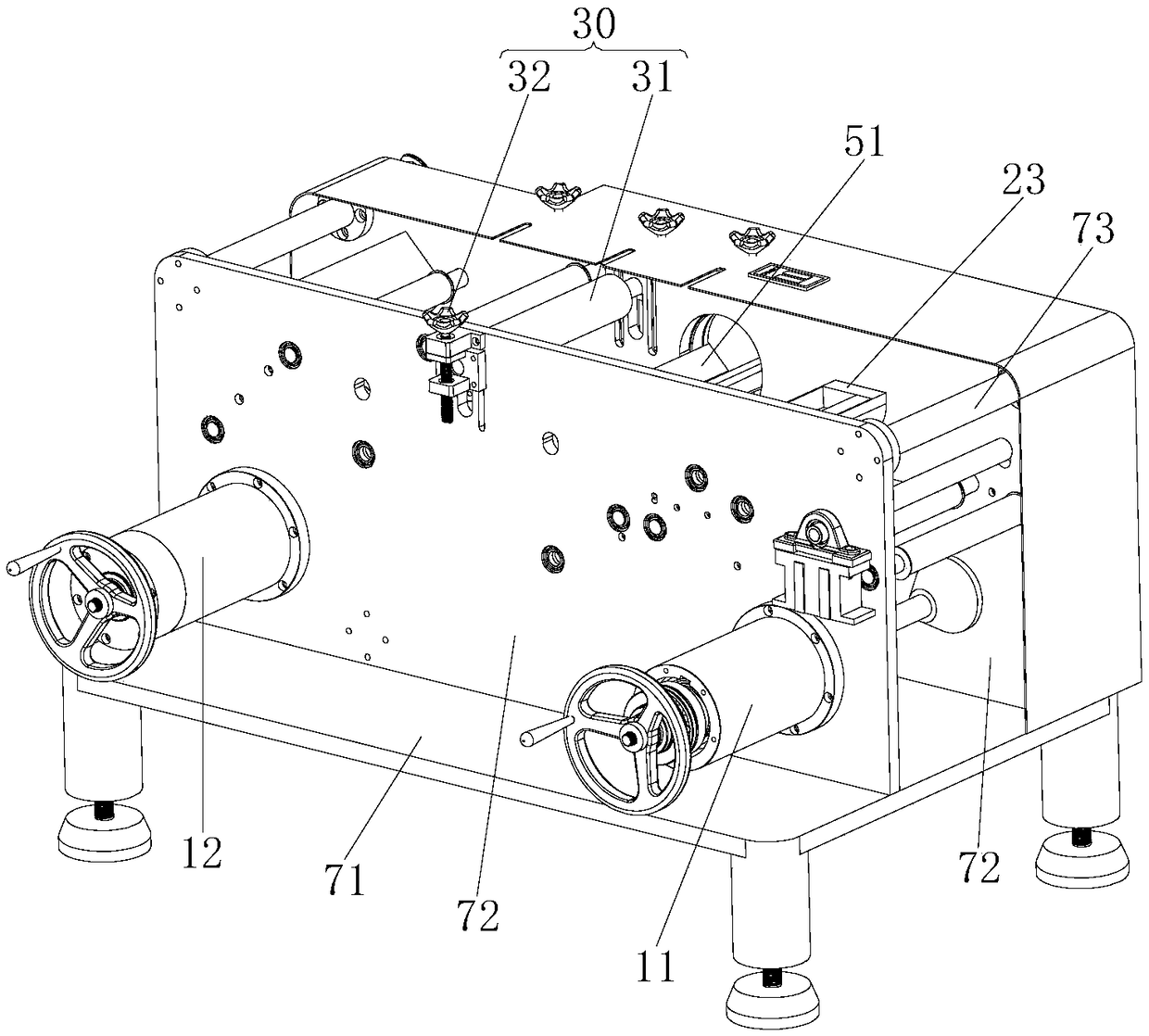 Roll type ultraviolet nano-imprinting device