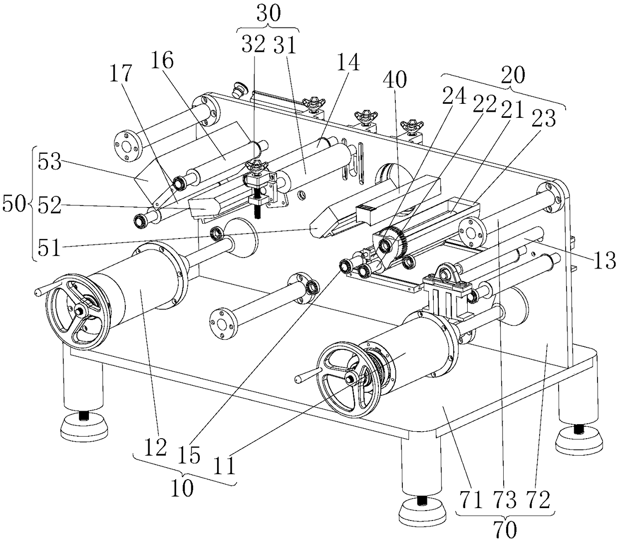 Roll type ultraviolet nano-imprinting device