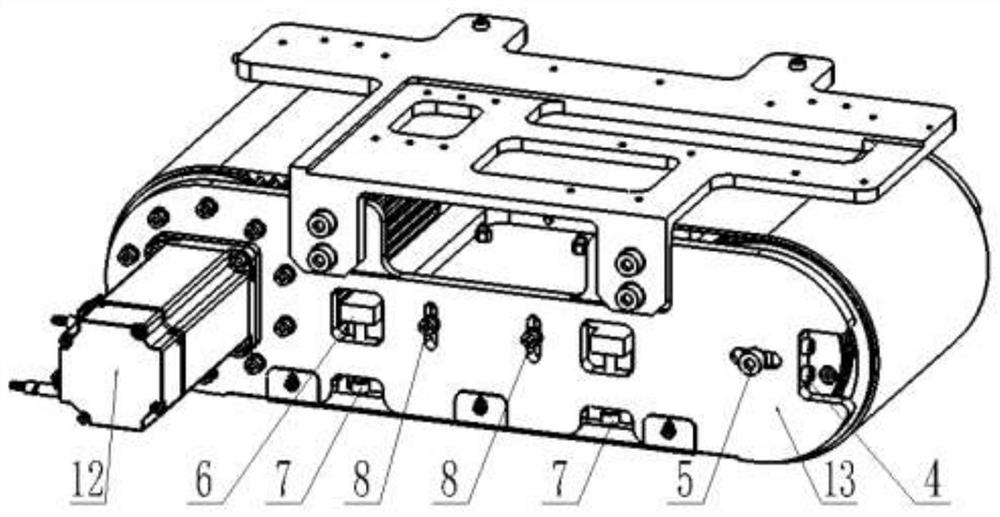 Magnetic adsorption wall-climbing walking crawler device