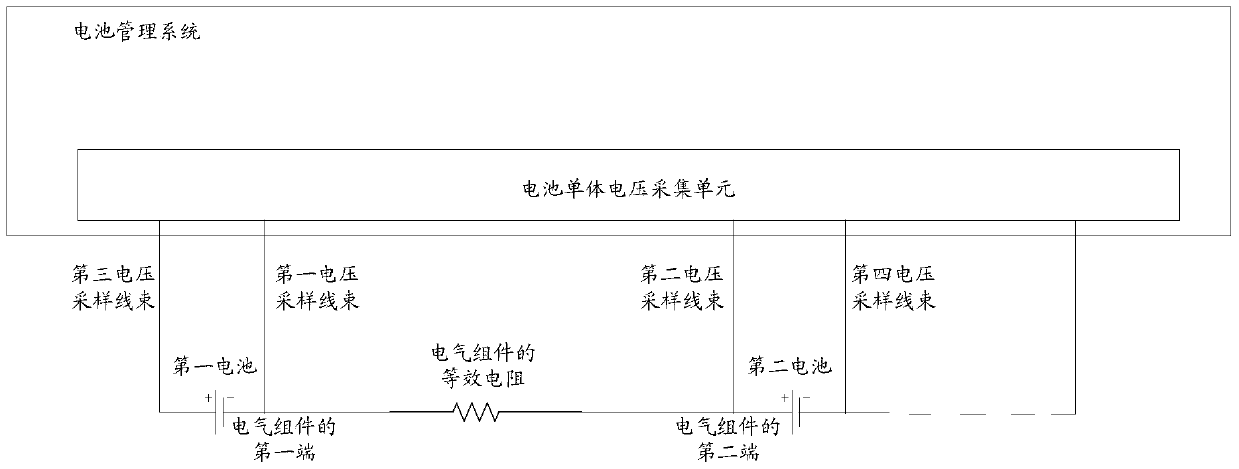 Method, device, device and battery management system for detecting battery voltage