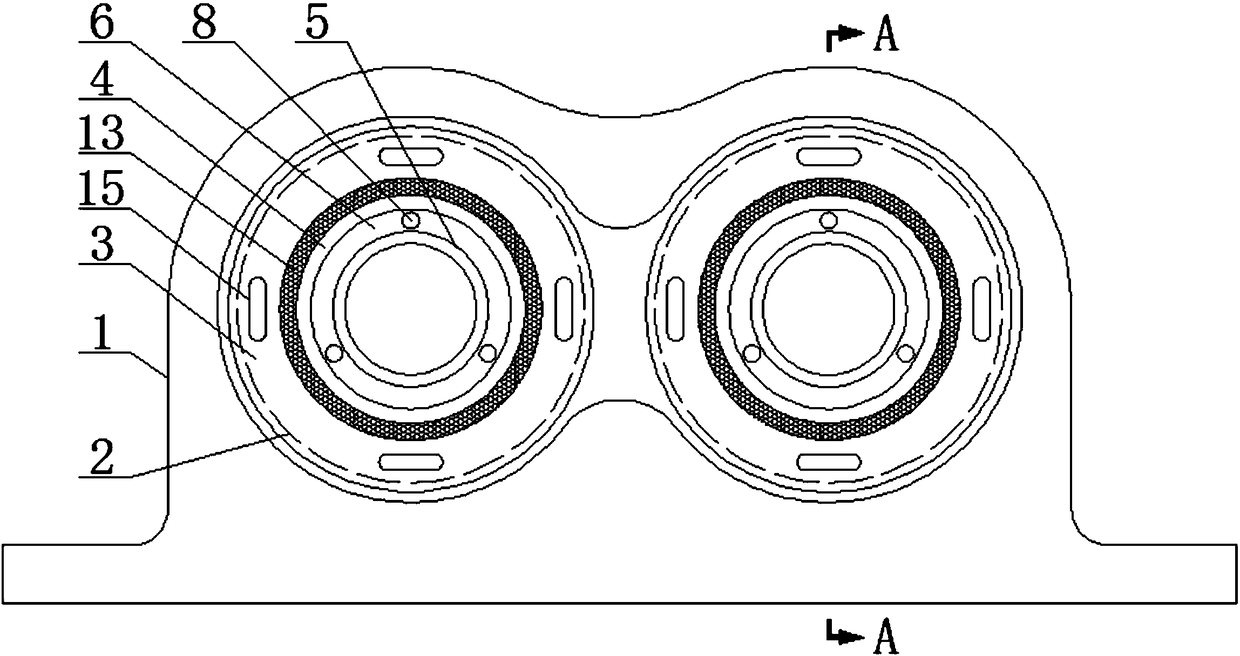 A highly adaptable sound-absorbing and shock-absorbing automobile exhaust pipe bracket