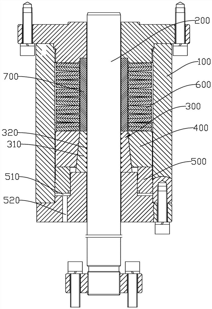 Stepless latching mechanism for press slider