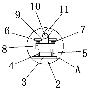 Frog-type tamping machine with damping effect