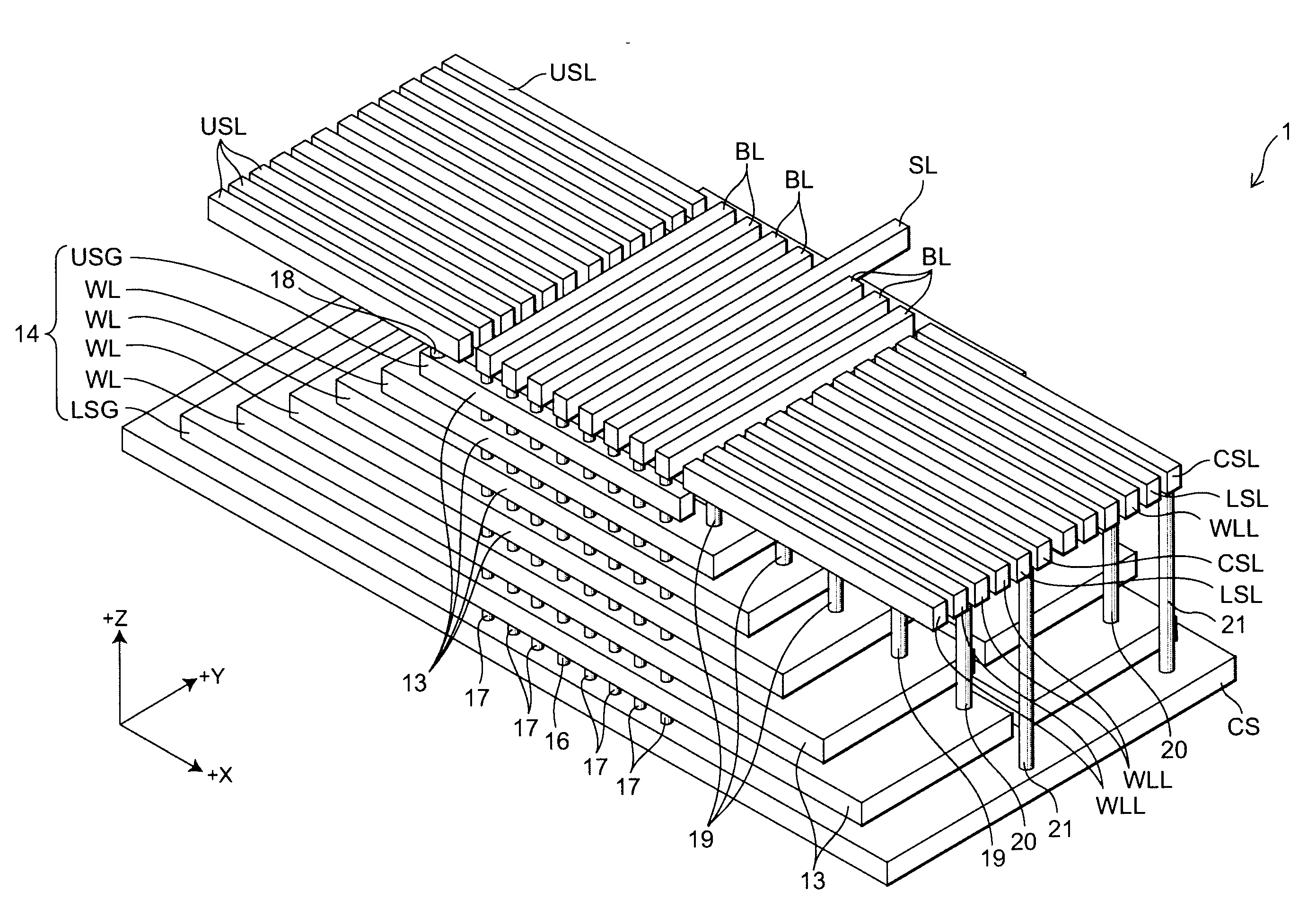 Nonvolatile semiconductor memory device and method for manufacturing same