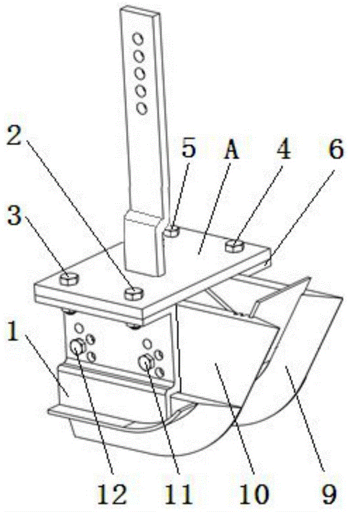 Double-V-shaped ditch construction device