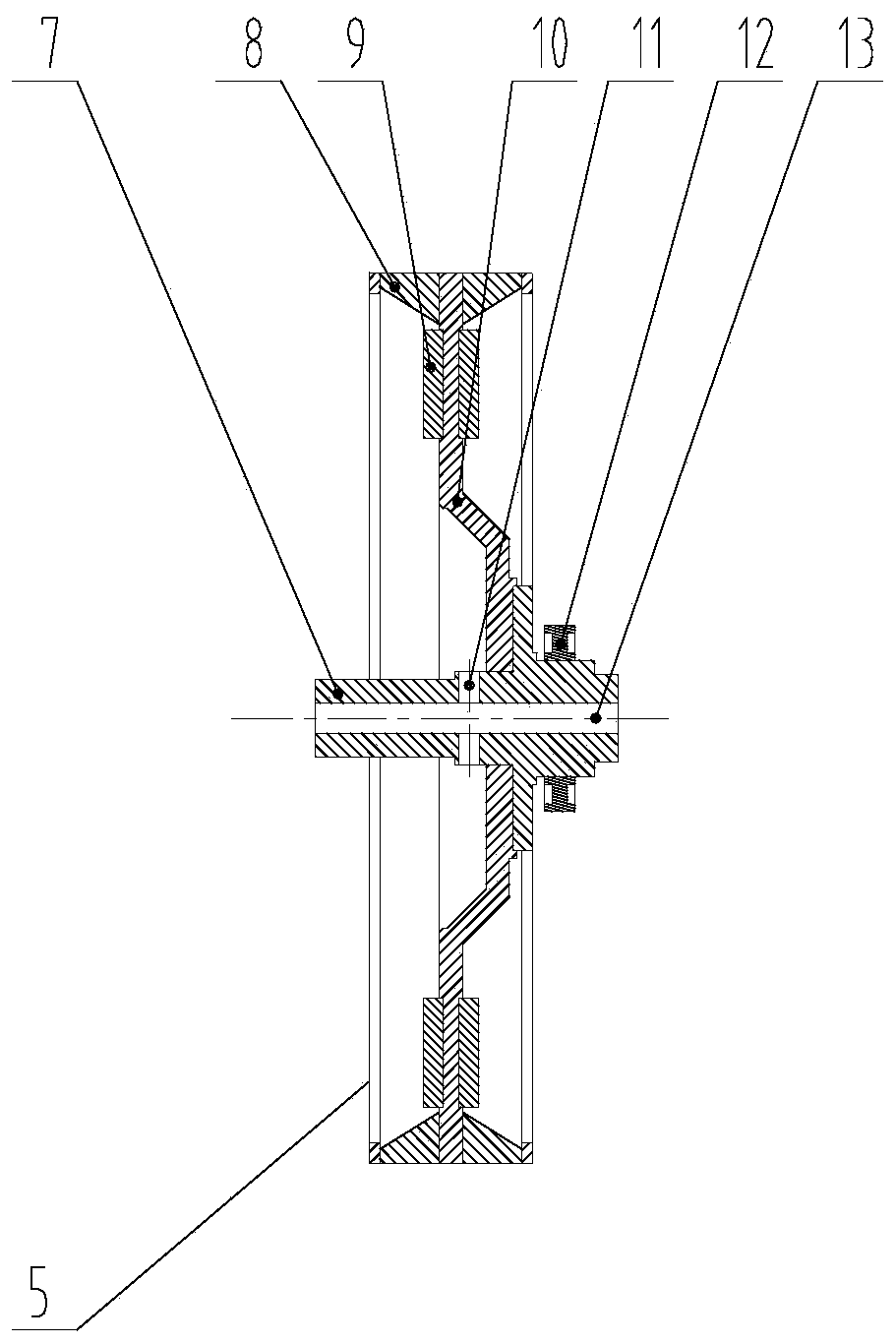 Forced air cooling disc type motor