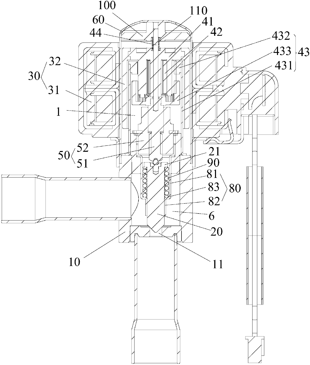 Electronic expansion valve and cooling system provided with same