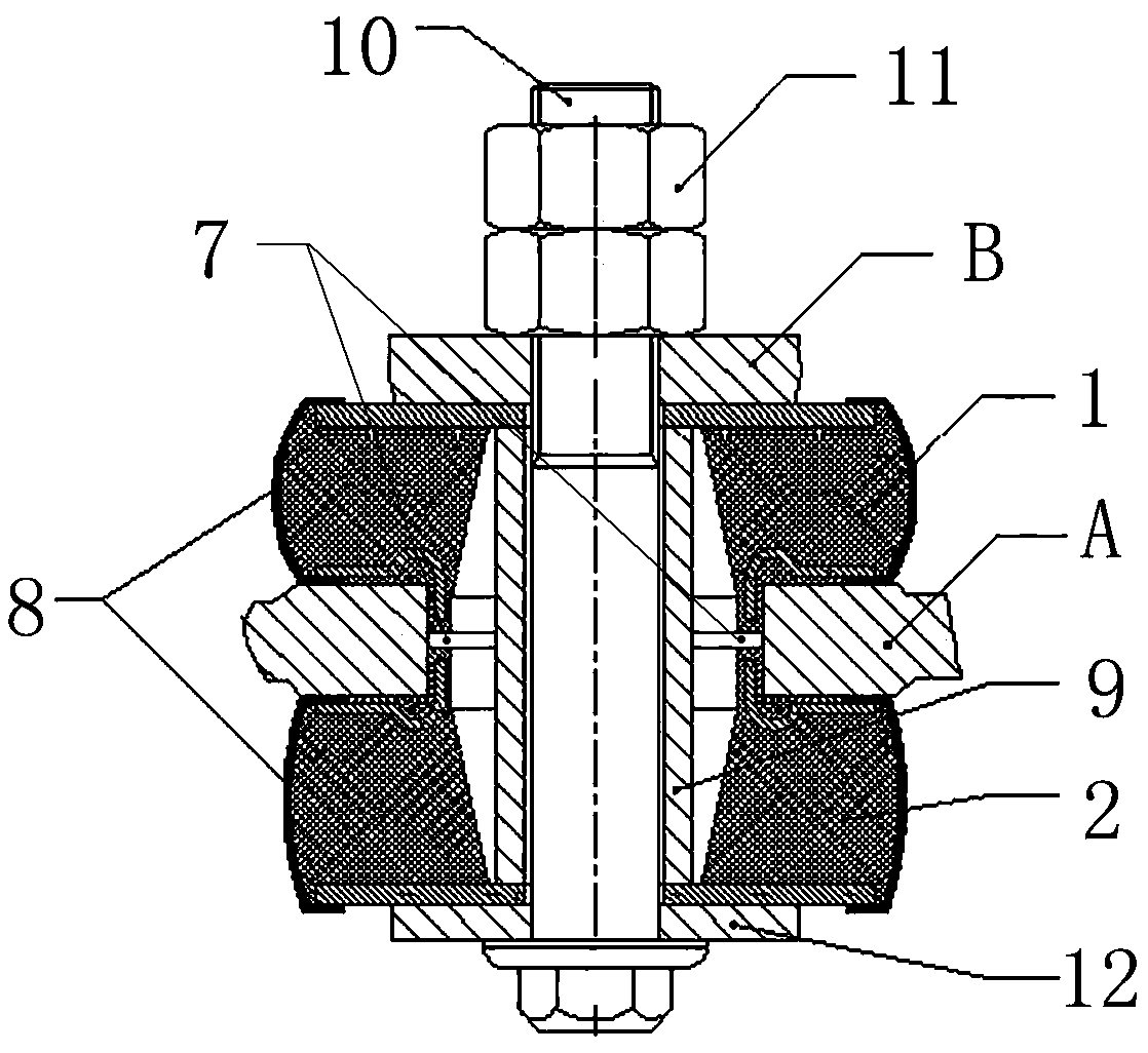 Front suspension rubber cushion for engine