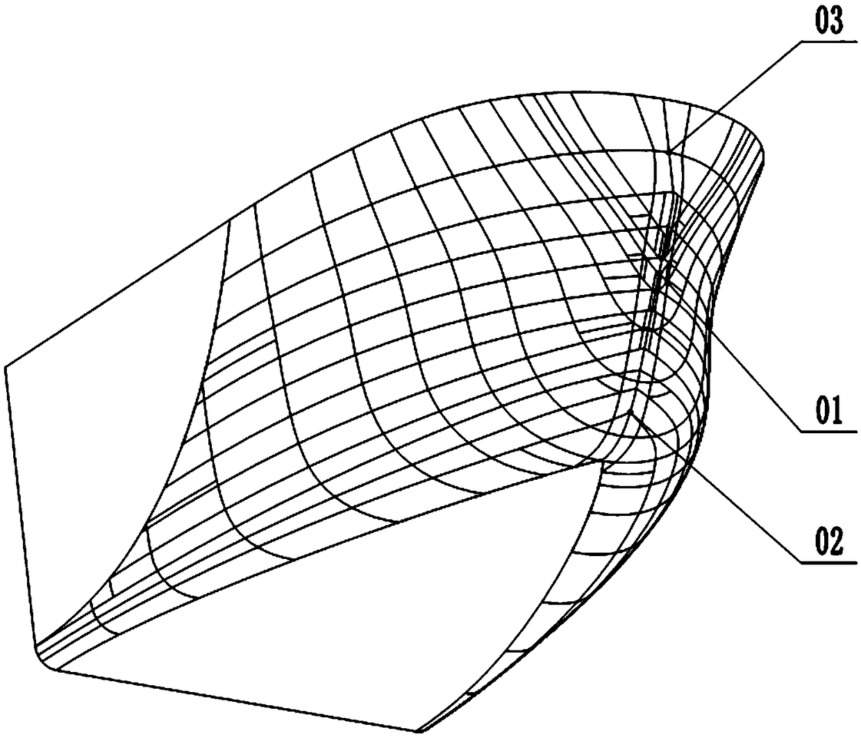 Bow of ice-breaking ship and ship