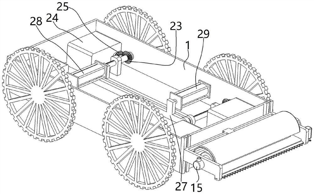 Mechanical device for preventing and treating reeds by applying medicament