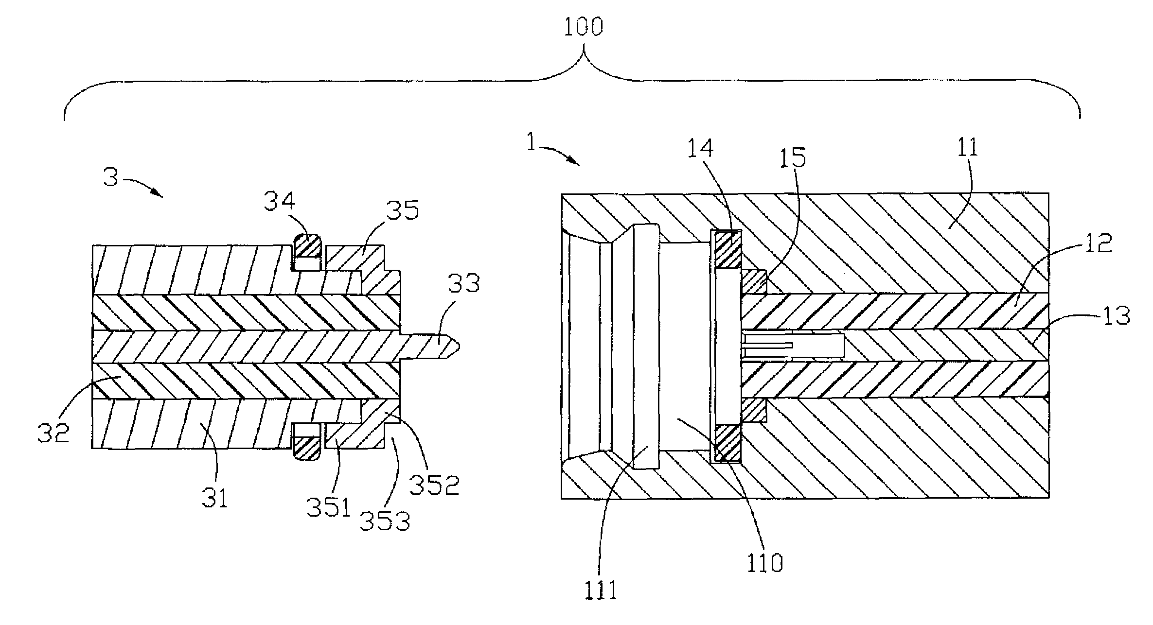 RF connector assembly