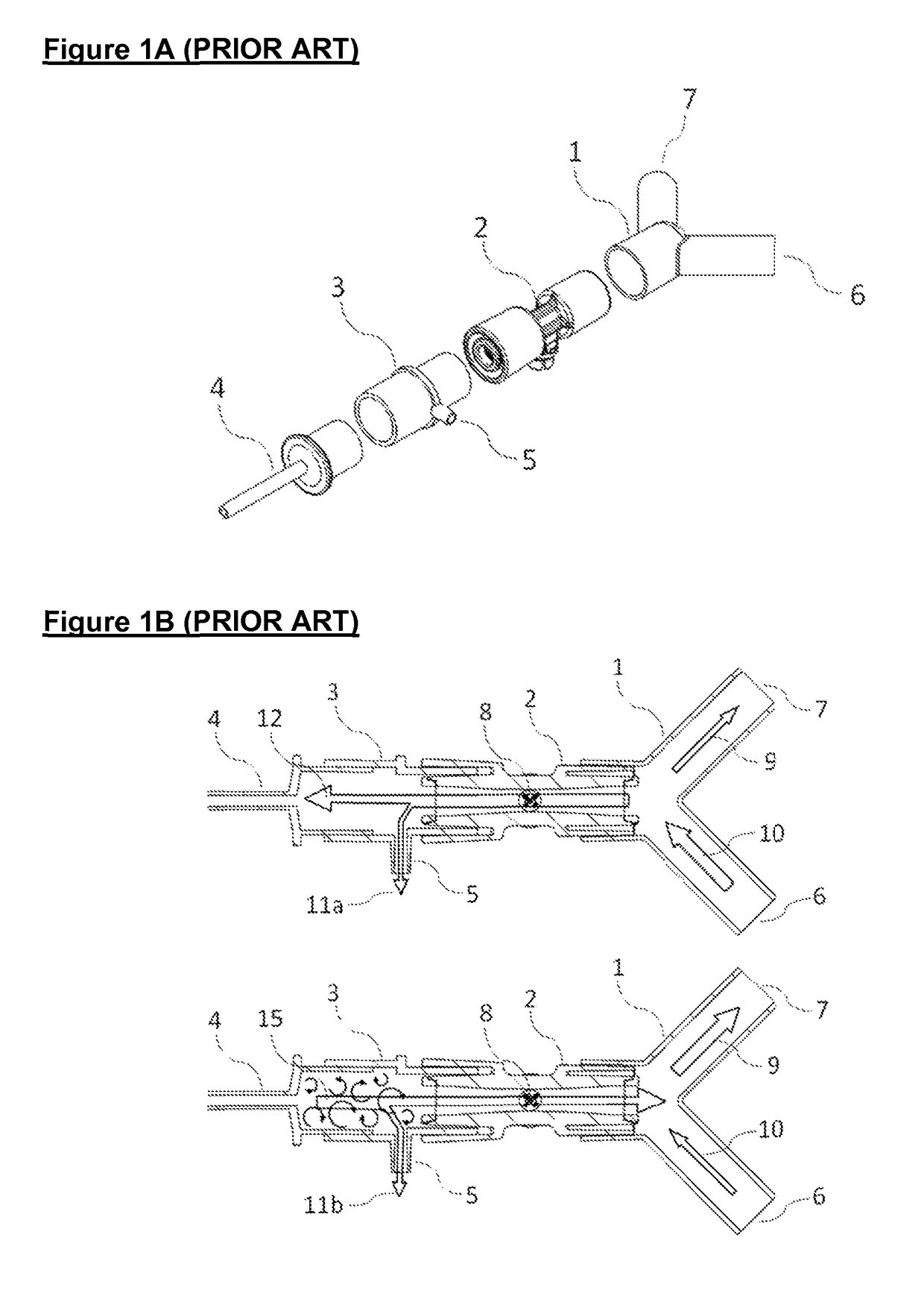 Respiratory gas flow sensor with sampling port