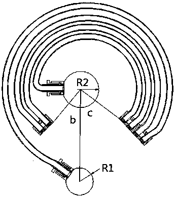 Variable-interval multi-heat-exchanging-pipe heat pipe