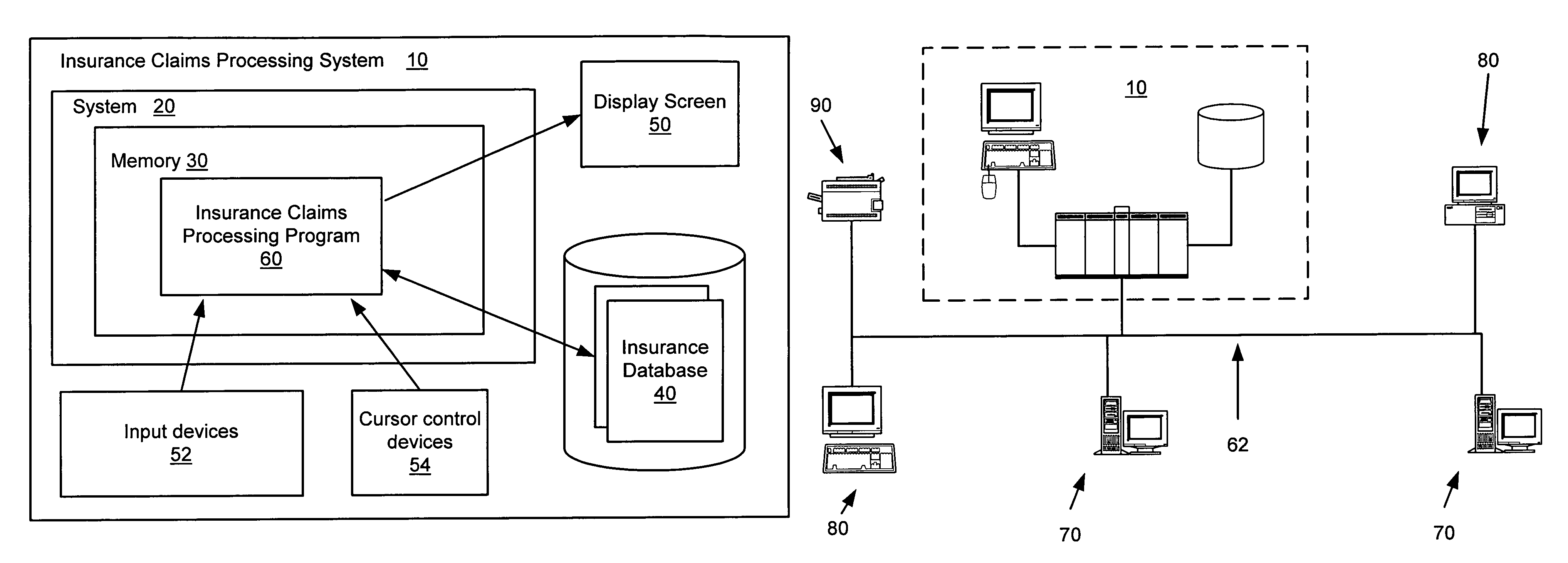 System and method for externalization of formulas for assessing damages