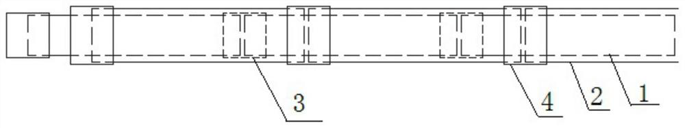 An installation tightness process of stainless steel double-wall pipe