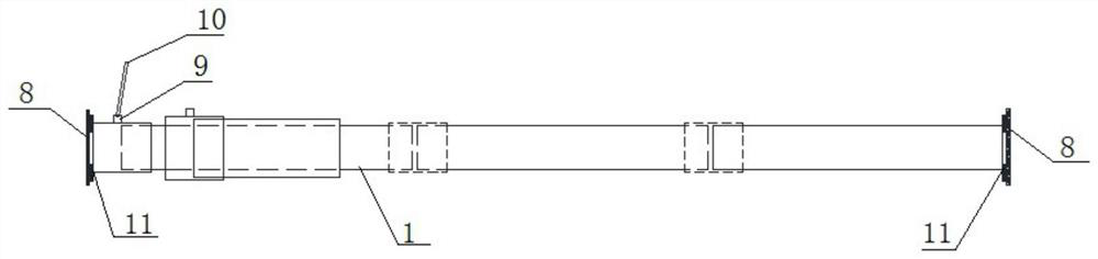 An installation tightness process of stainless steel double-wall pipe