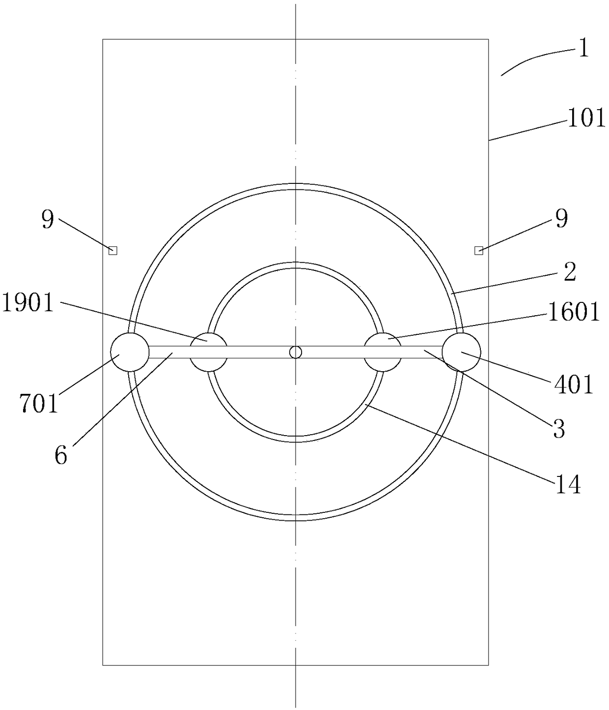 Gravity center balancing device of vertical circulating stereo parking garage