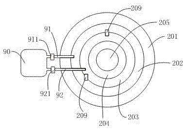 Desk capable of regularly charging mobile phone in wireless way and of warming