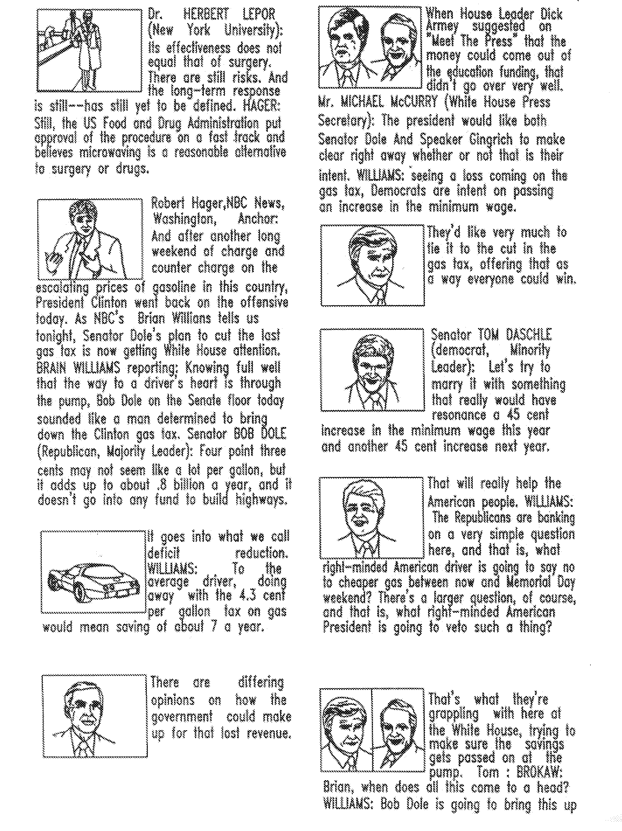 Method for Automatically Providing a Compressed Rendition of a Video Program in a Format Suitable for Electronic Searching and Retrieval