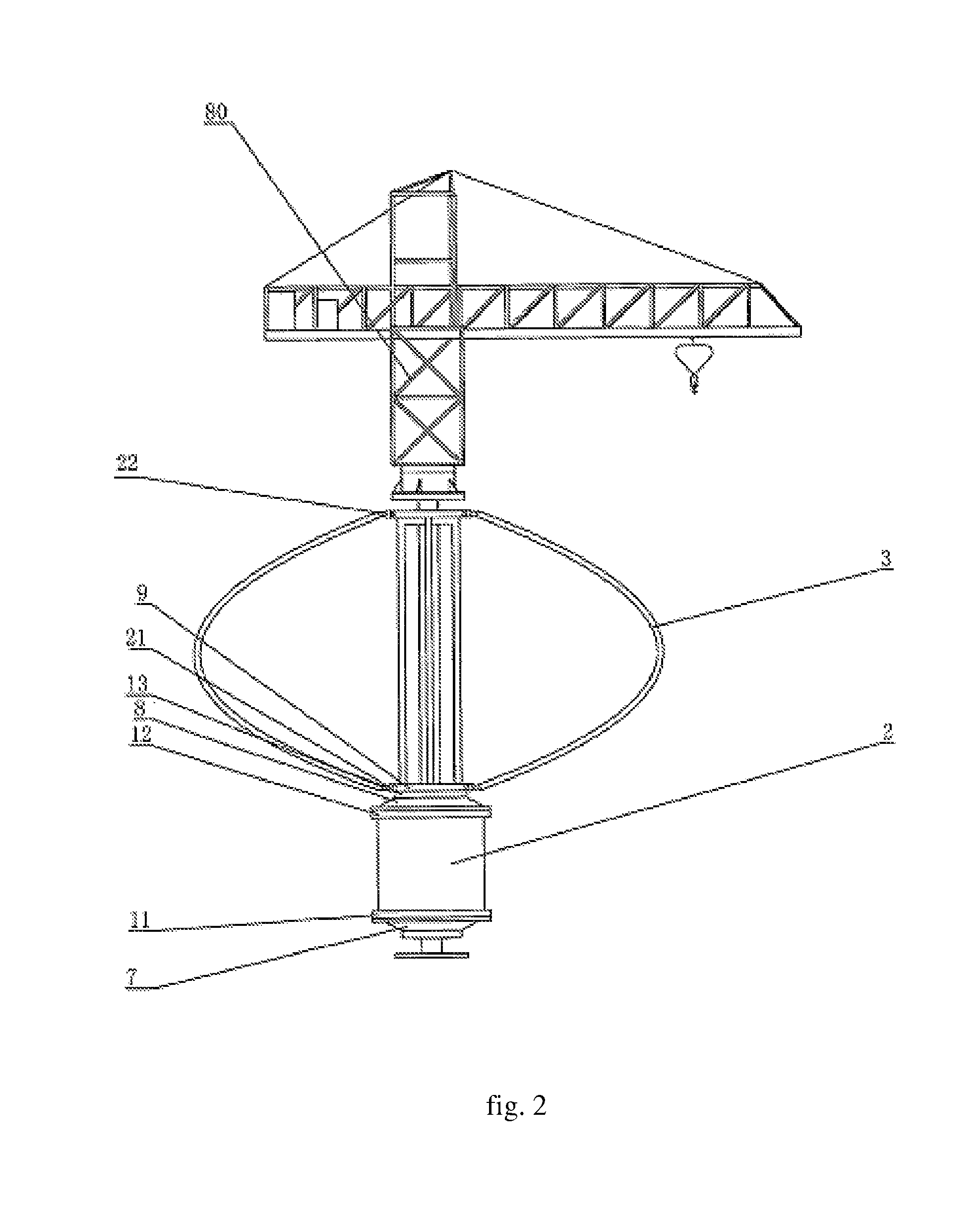 Vertical wind power generator