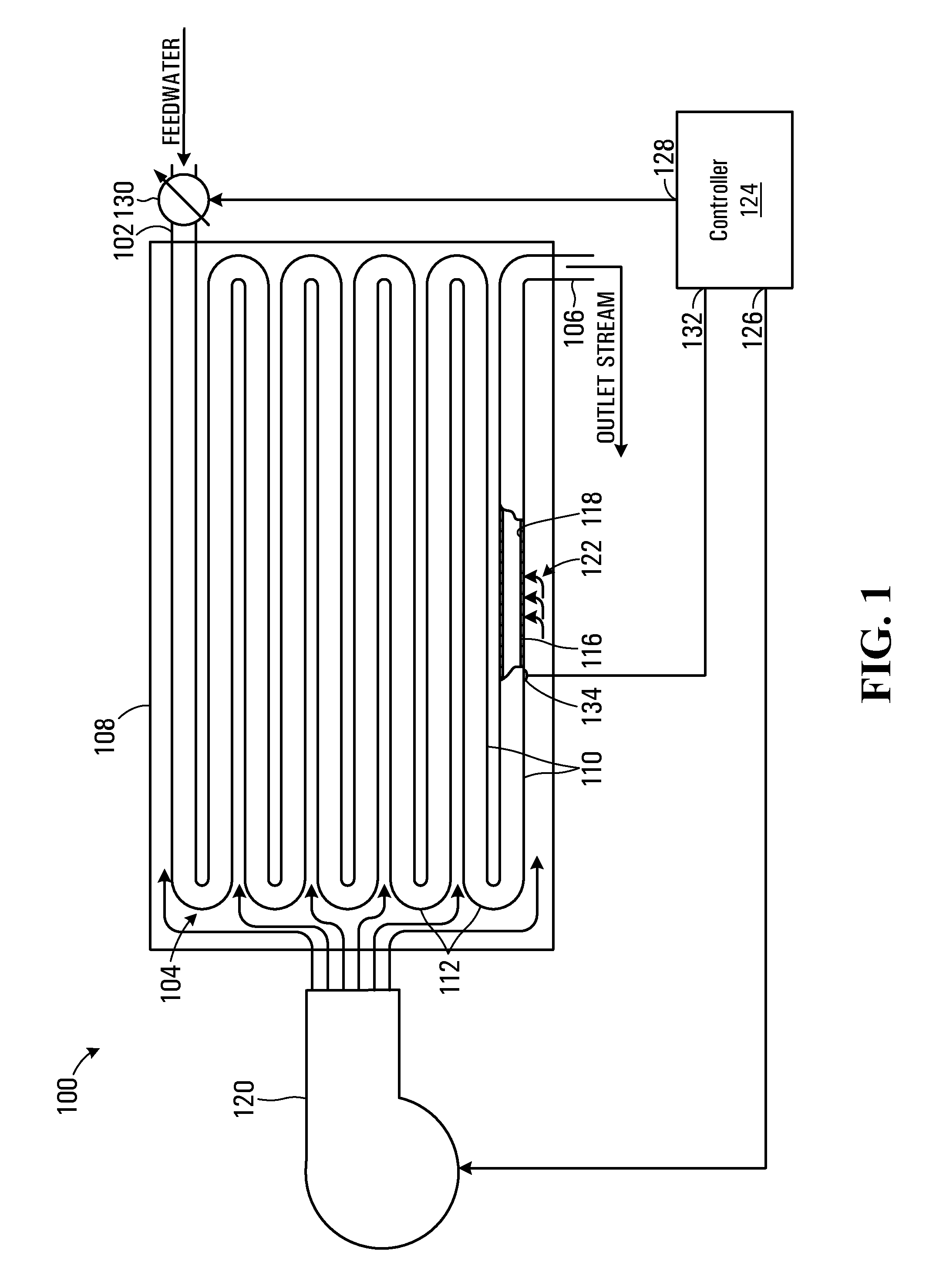 Steam generator and method for generating steam