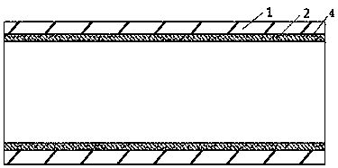 Composite metal pipe with internal glass coating and preparation process of composite metal pipe