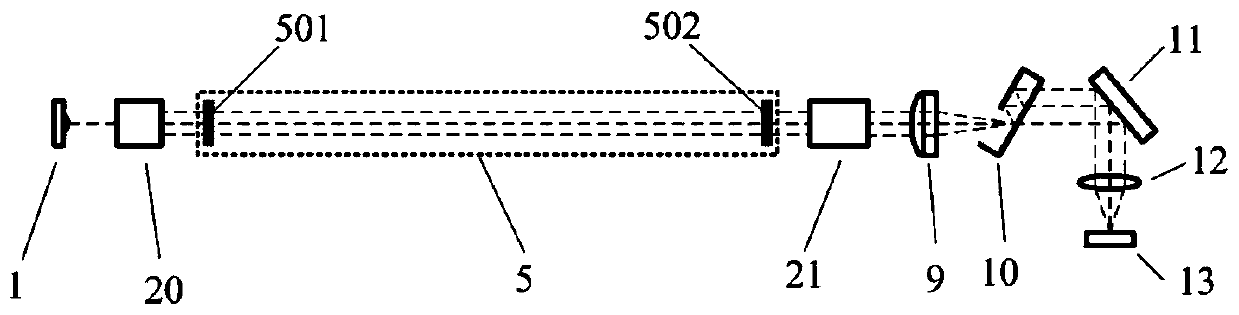 Broadband cavity enhanced apparatus